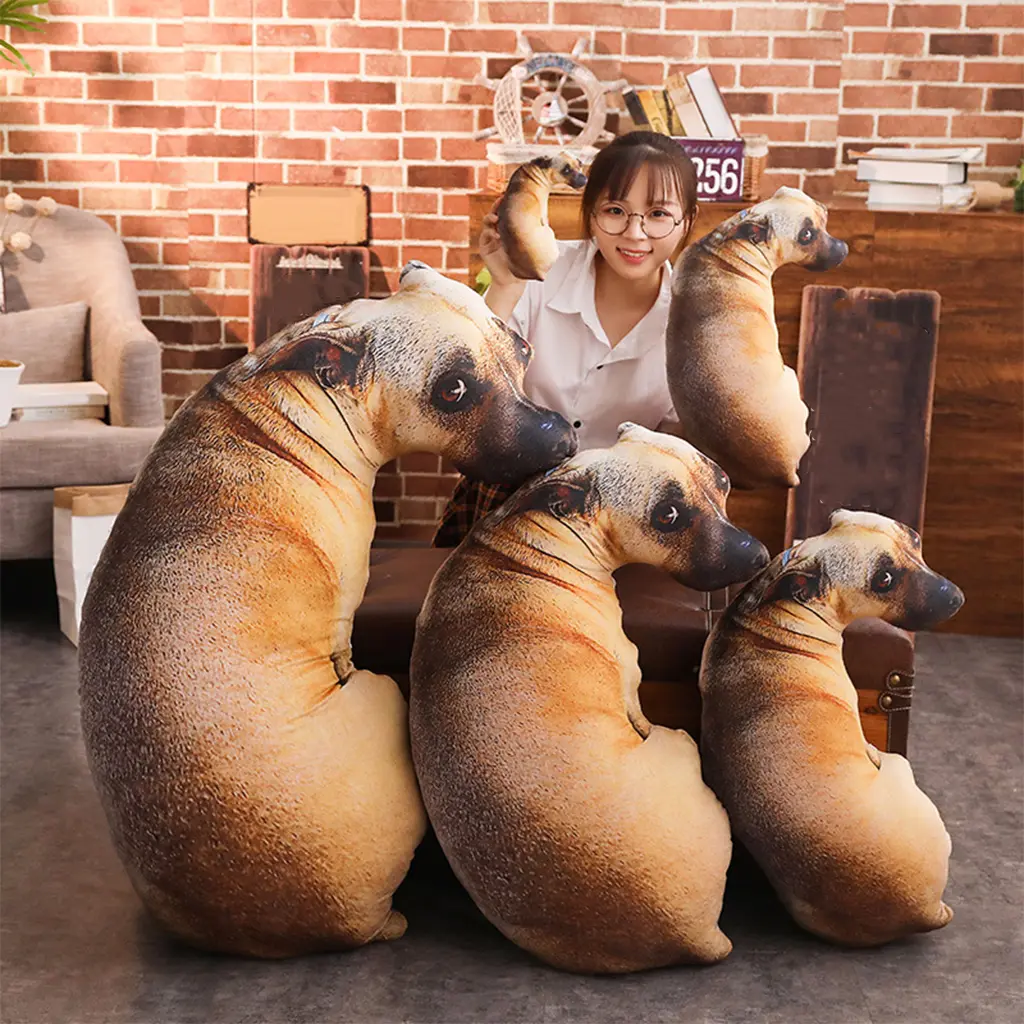 Đồ Chơi Nhồi Bông Gối Chó, Thiết Kế Dễ Thương, Thích Hợp Làm Quà Tặng Sinh Nhật, Gối Kê, Đồ Chơi Búp Bê, Cho Bé Trai