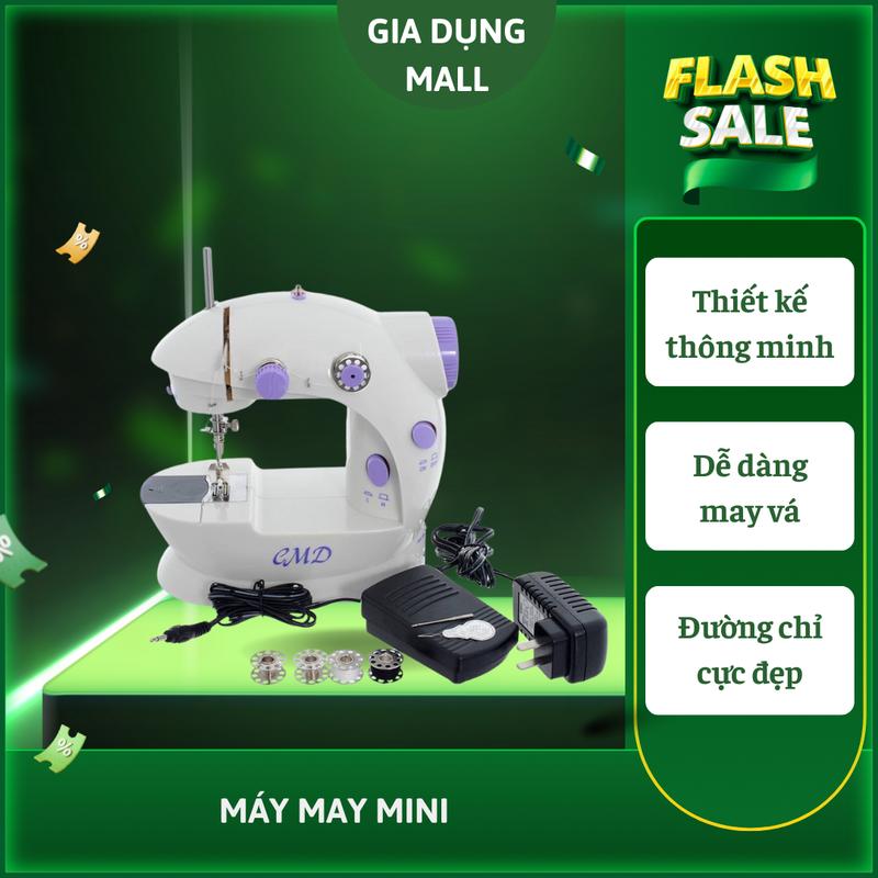 máy may gia đình cầm tay tiện dụng máy khâu mini hỗ trợ may vá