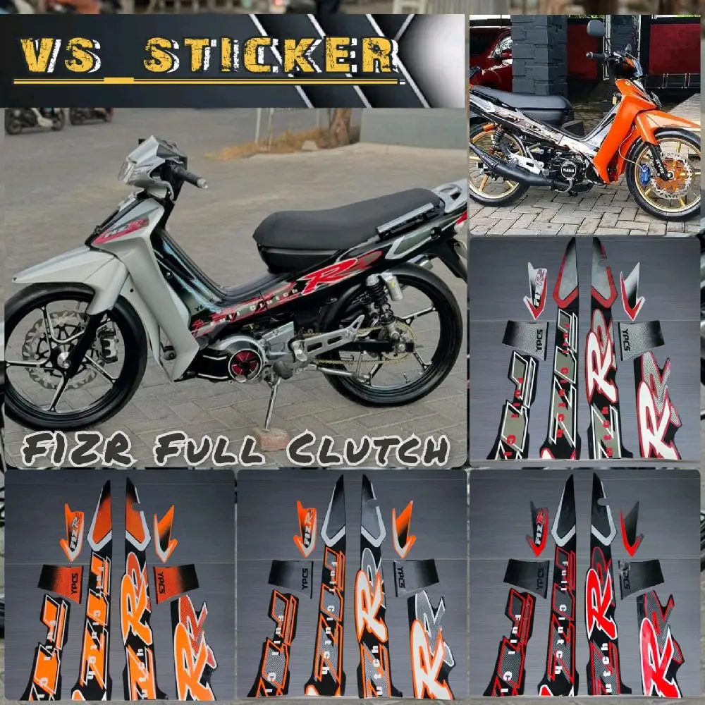 STRIPING STICKER LIST STANDART MOTOR FIZR F1ZR FIZ R FULL CLUTCH 2001 2002 MURAH BERKUALITAS Motorcycle