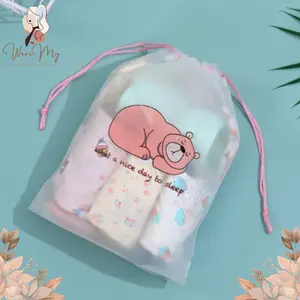 Travel Pouch Organizer Serbaguna Tas Serut Kosmetik Motif Karakter Lucu Anti Air Travel Bag Waterprof PART 1 - PK058