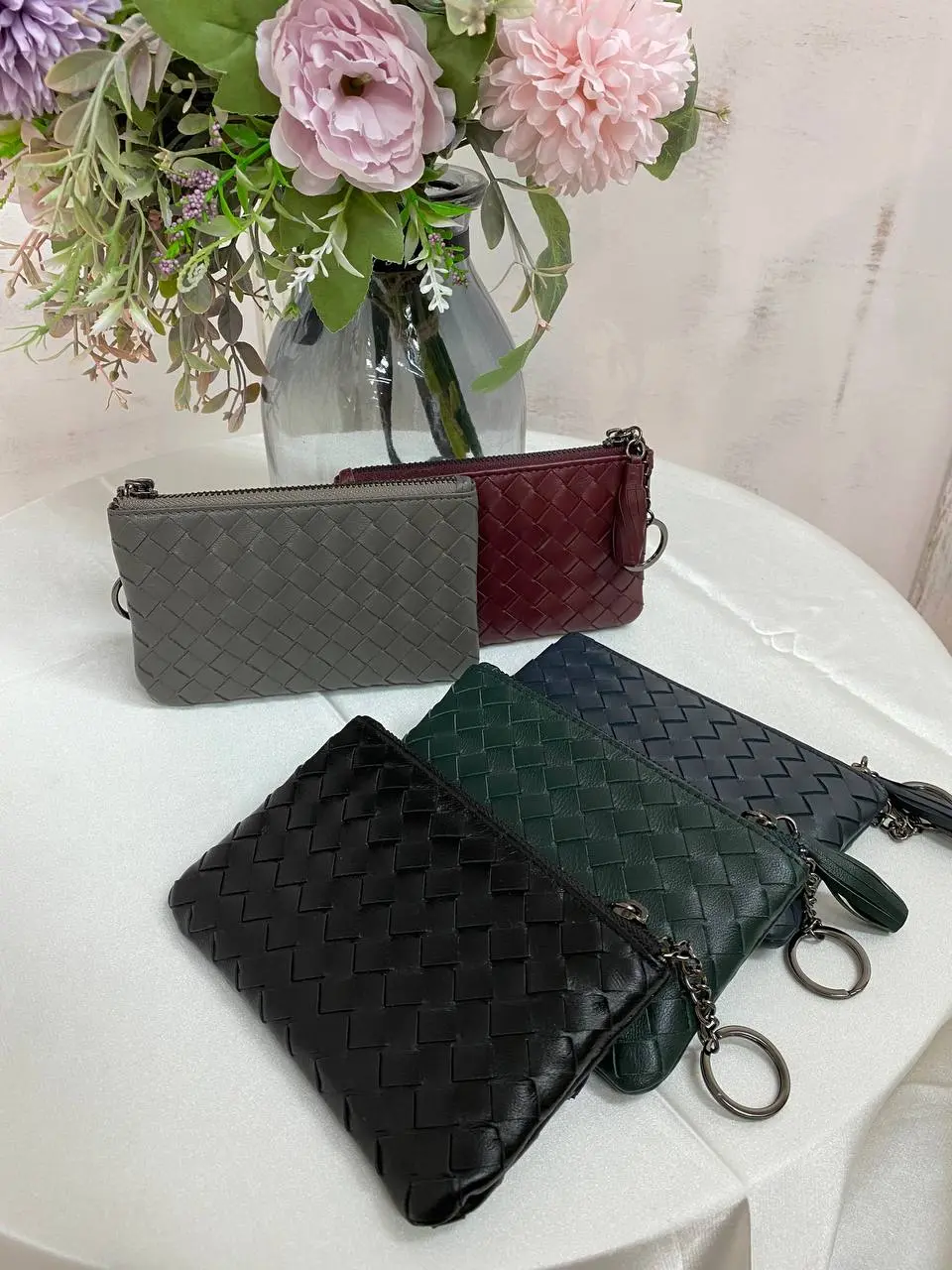 WA159 - GW028 (WEAVE MULTI PURPOSE ZIPPERED COIN POUCH)