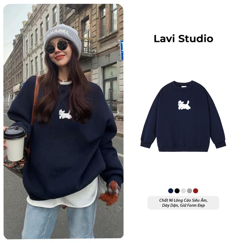  Áo Sweater Local Brand Lavi Studio  I Love Pet 