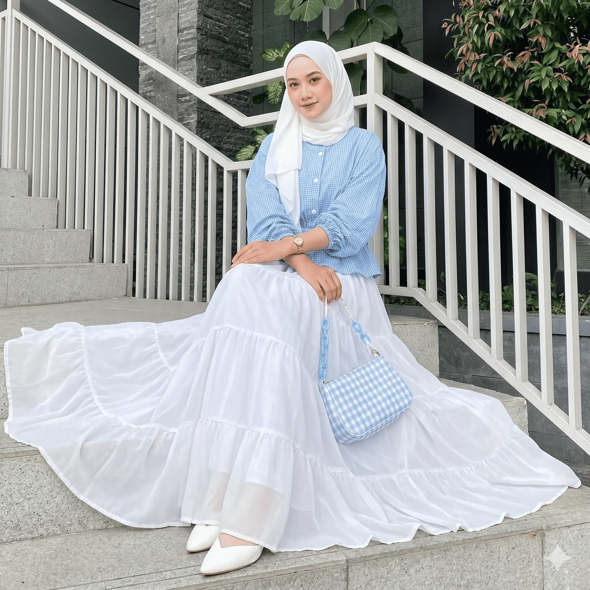 ROK CANDA CRINGKLE SUSUN MAYUNG WANITA KEKINIAN FASHION MUSLIM