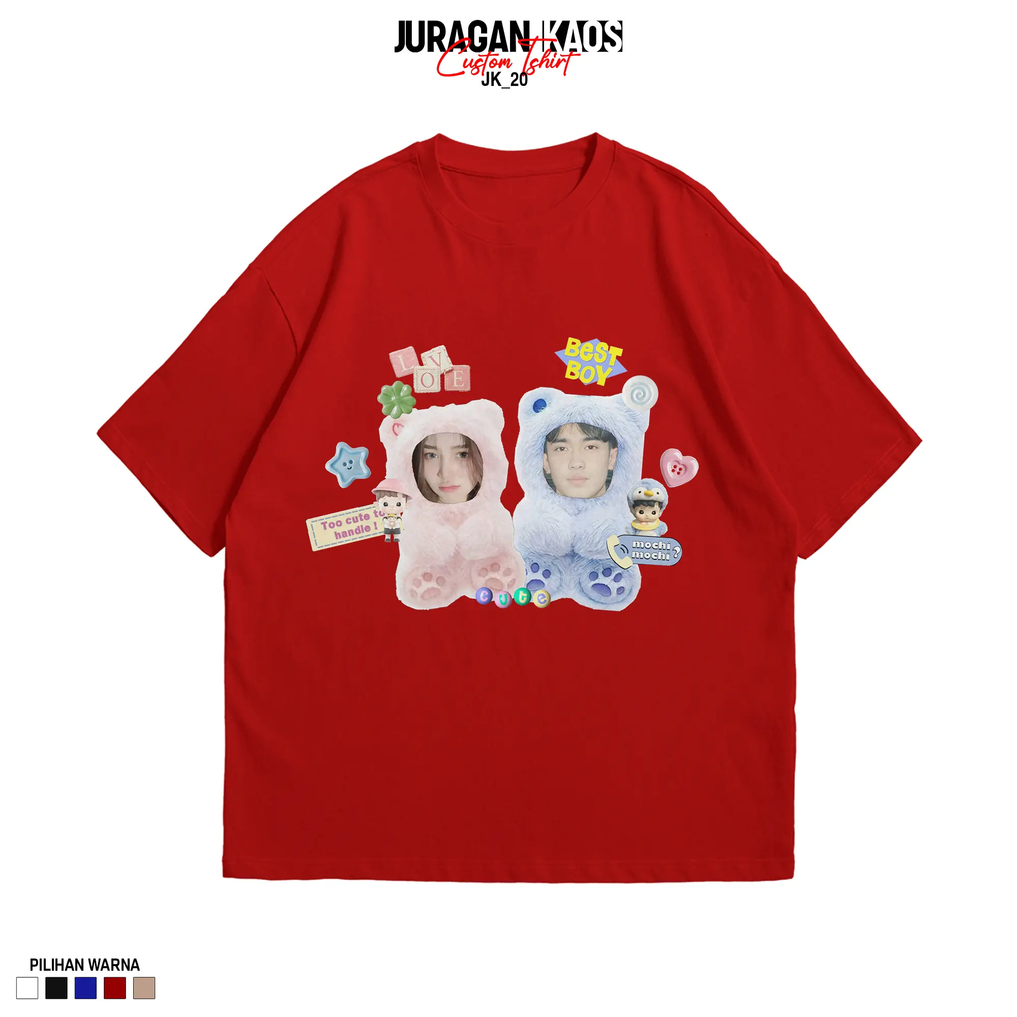 Lengan Pendek ( MERAH )