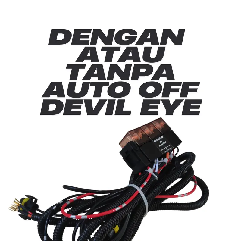 Relay Set Lampu BILED Foglamp Mobil – Soket H11 HB3 | Auto Off Devil Eye | Trigger Universal | Relay Biled | Relay Foglamp 1