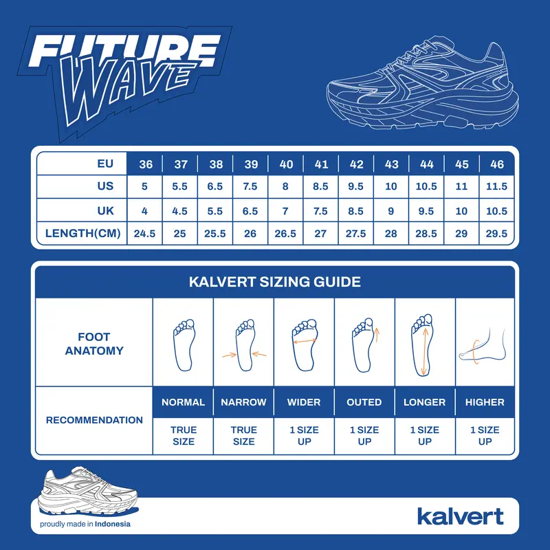 Kalvert - Future Wave - Sepatu Sneakers Sportstyle - All Black 7