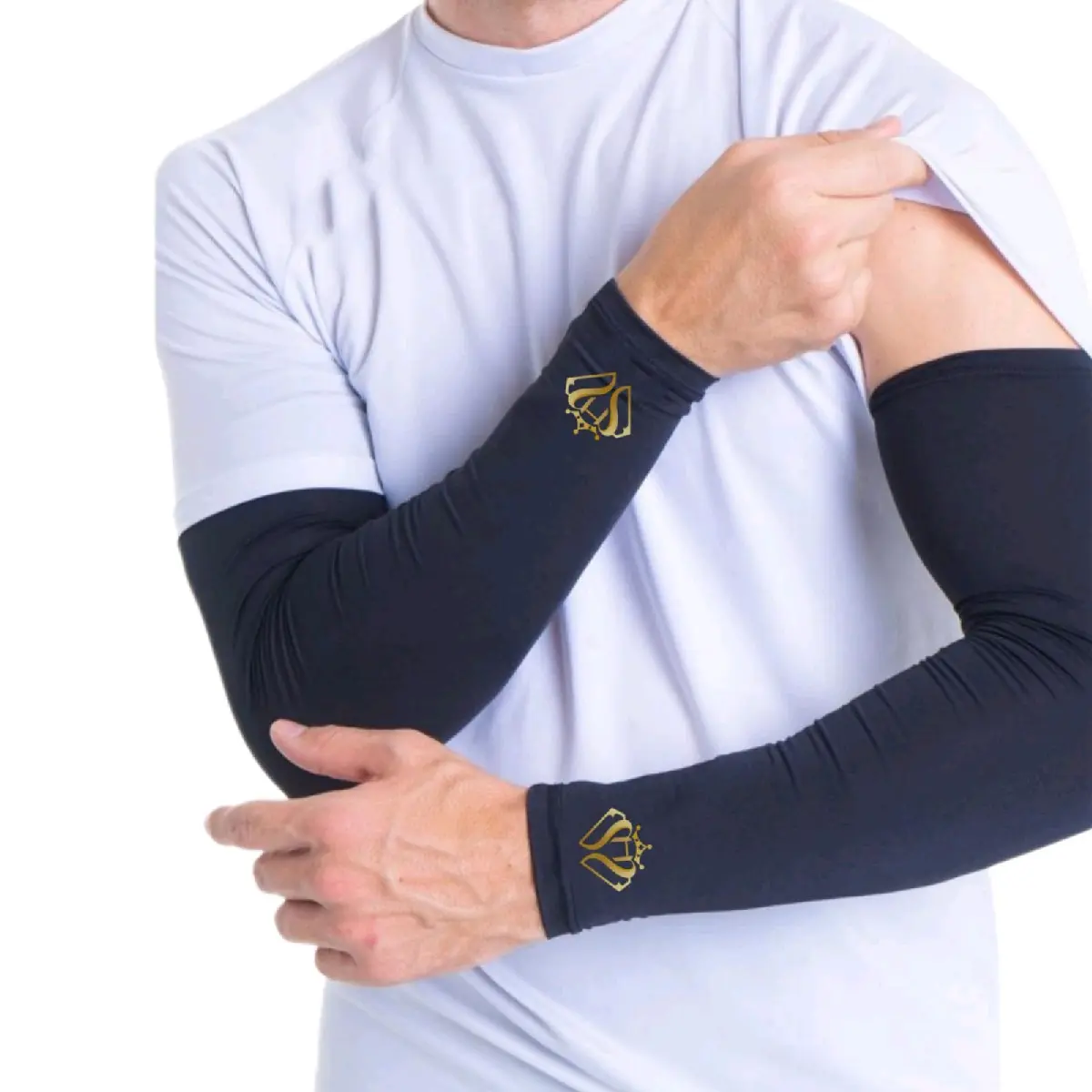 Manset Tangan Pelindung Matahari UV Sun Protection Tanpa Lubang Jari Jempol - Spandek Lycra Elastis Nyaman Dipakai - Lengan
