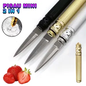 Pisau Buah Mini 2in1 Pisau Dapur Pisau Cutter Mini Gantungan Multifungsi -GX-5