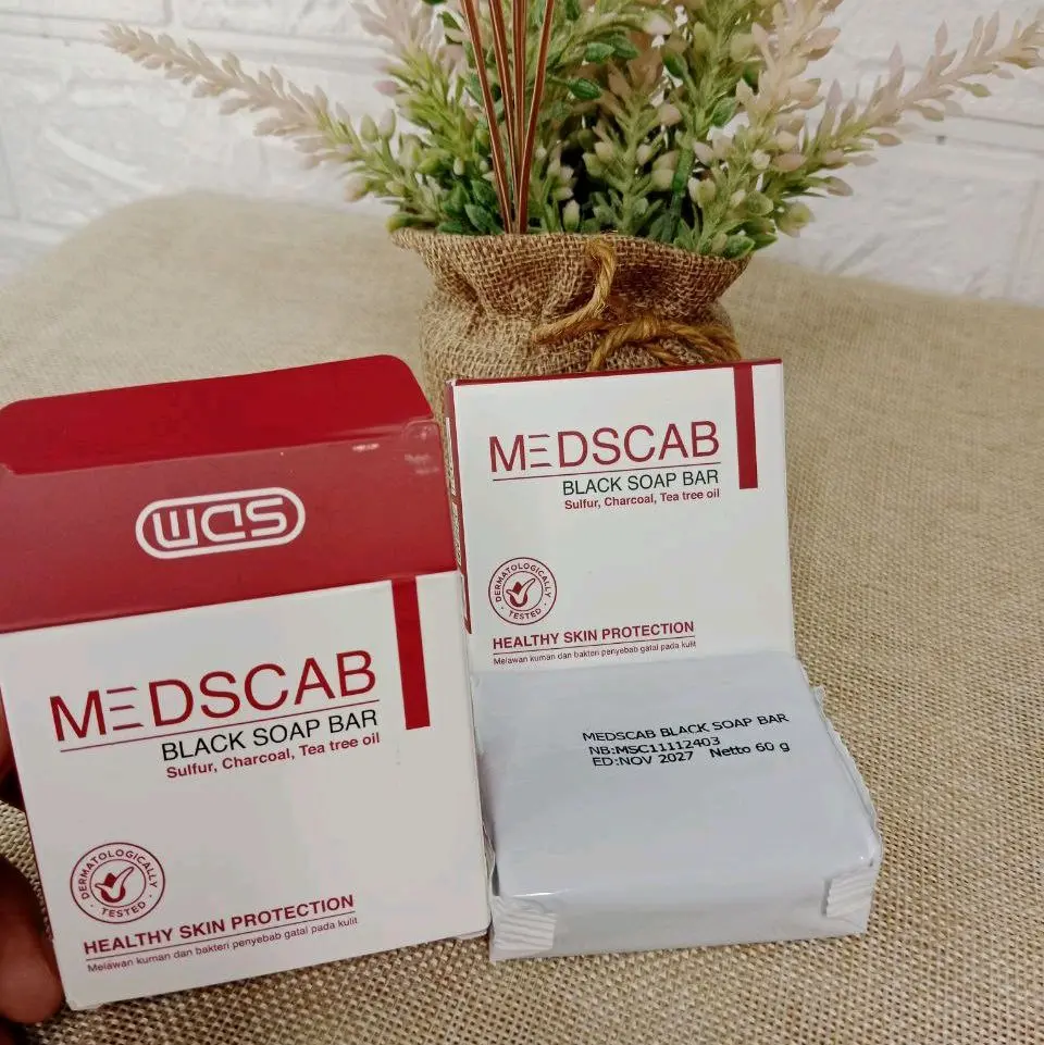 Medscab Blacksoap bar sulfur, charcoal teatree oil
