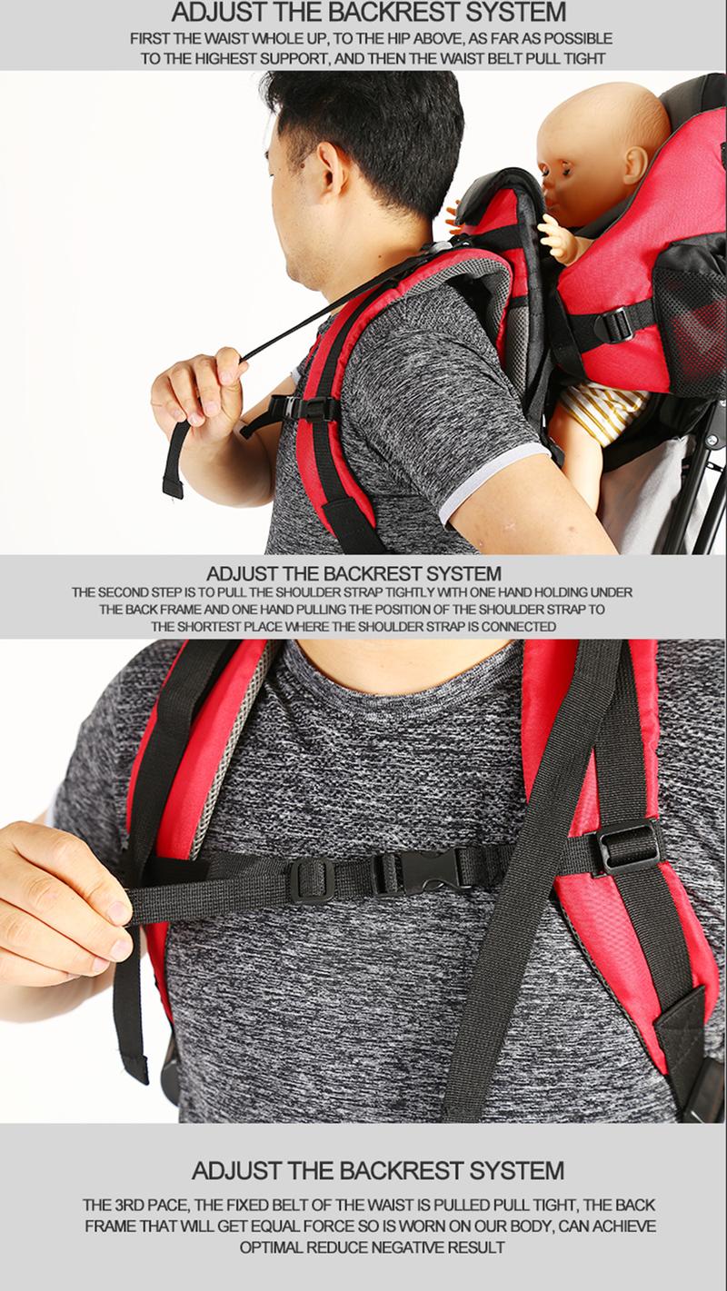 Product Introduction of Travel Outside Baby Carrier Shoulder Saddle Seat Baby Multifunctional Carrier Backpack With Hip Hiking Seat Baby Backpack Hiking Child Carrier Toddler 4