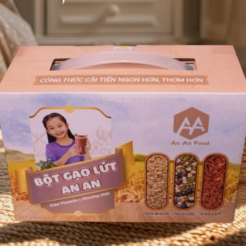 bột gạo lứt ,Yến mạch ,ngũ cốc (400g)/16  gói Tự nhiên Lượng đường thấp Hữu cơ Food 6