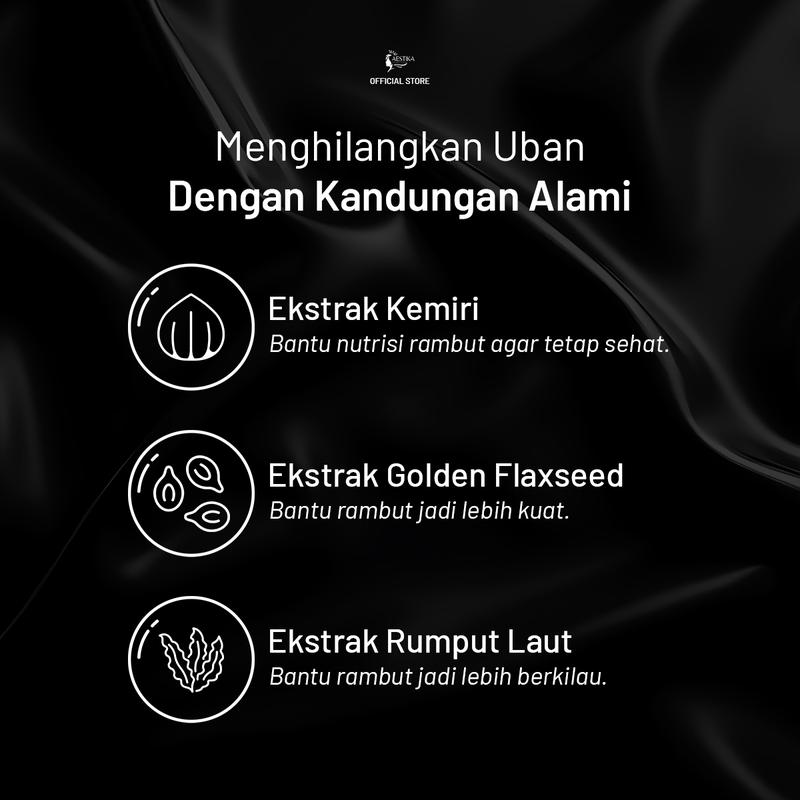 [Promo Spesial] Aestika Dark Brown Hair Coloring Shampoo - Pewarna Rambut Beruban Kering Red Extract 2