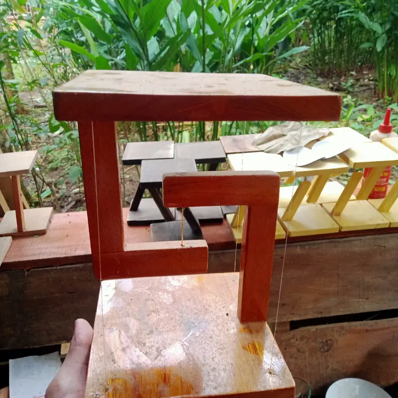 Meja melayang Anti gravitasi meja hias ruangan indah pot bunga 0