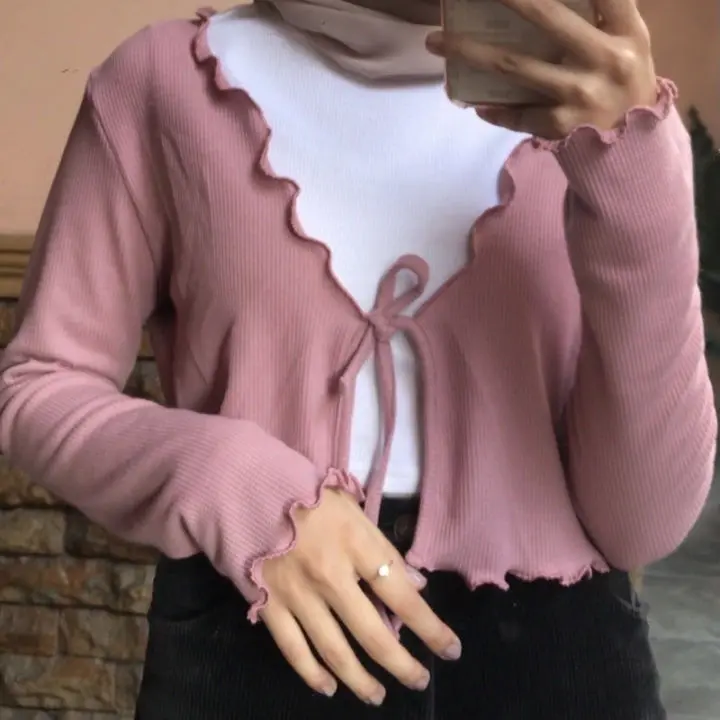 CARDIGAN TALI CEEYON WANITA CANTIK FULL VARIASI WARNA LUCU BISA COD Simple