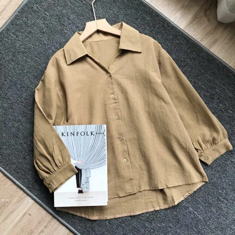 Vola Shirt - Kemeja Wanita Linen Vintage