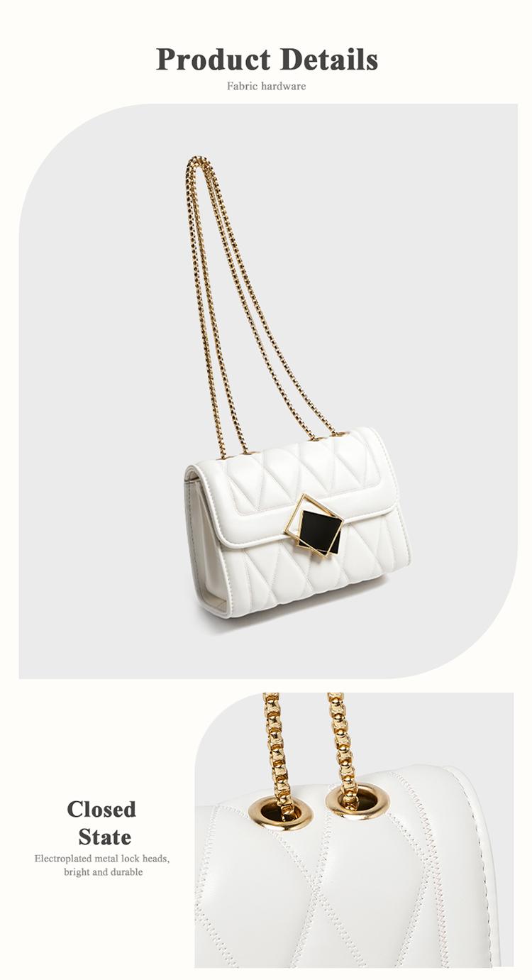 NALANDU Tas Rantai Wanita ELEGAN [Multiway] - Tas Selempang Bahu Trendy, Kulit PU Berkualitas, Tas Kempyeng Modis