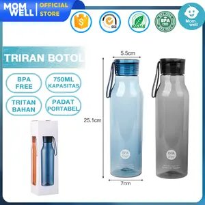 Momwell Botol Minum Tritan 750ML Gelas Air Olahraga Luar Ruangan Exclusive Balance Bottle