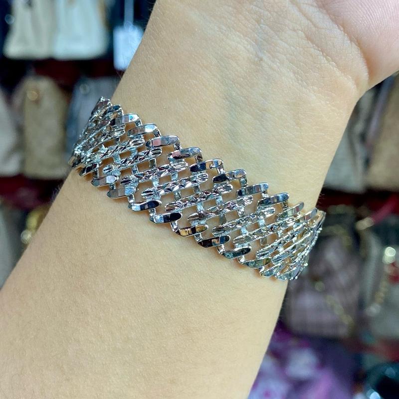Benika Accesories - Gelang Tangan Rantai Wanita Xuping Jewellry Lipan Dove 1.2cm 1.5cm - Korean Style Anti Karat Aesthetic - Aksesories Fashion Trendi 2023 - Titanium Simple Elegand Mewah - Bracelets Kulit Perhiasan Permata 6