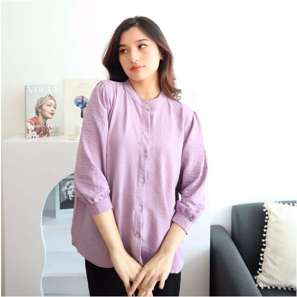 Blouse Atasan Wanita Murah Baju Casual Panjang Wanita Kemeja Kantor Part I 5