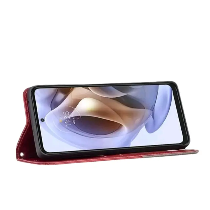 Case Tekno Spark GO 1 Flip Leather Case Cover  Premium -Flip Wallet Case Kulit Untuk Tekno Spark GO 1 - Casing Ponsel Protection Hitam Merah Biru 3