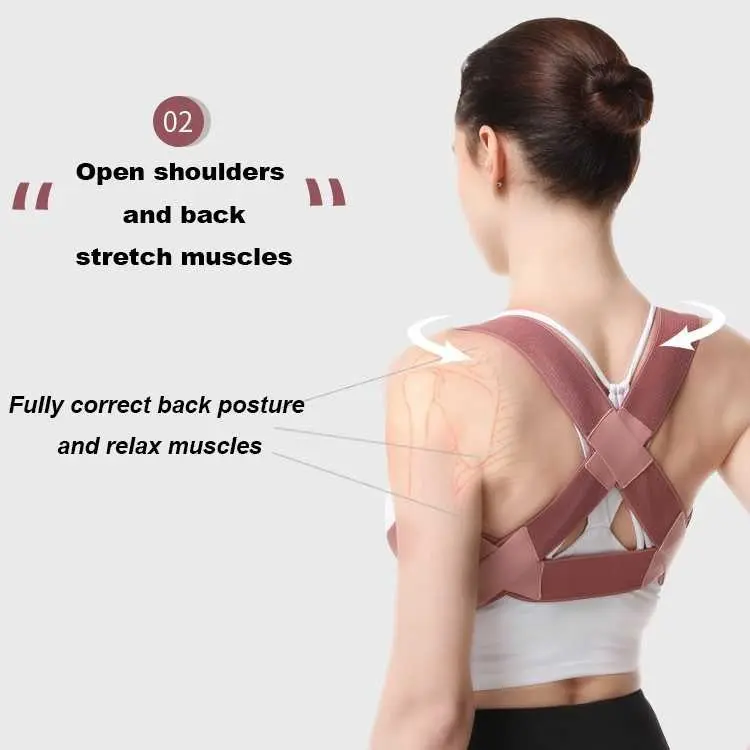 Tali Penyangga Bahu Korektor Postur Tubuh Camelback Shapewear Bahan Lembut Tali Pengikat yang Dapat Disesuaikan Sabuk Penyangga Punggung / Anak Dan Dewasa Alat Therapy Punggung /unisex korset  kerajaan adjustable  back body shaper 3