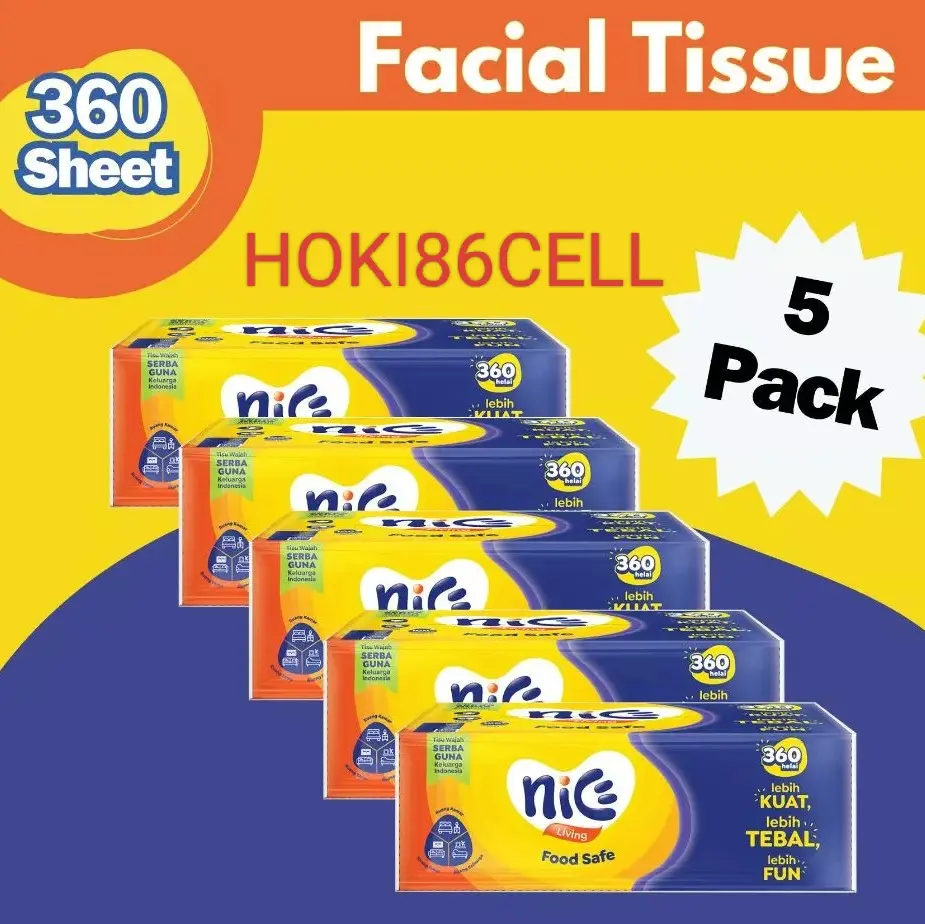 {5 PACK} Tissue NICE 360 helai 2 ply Tisu