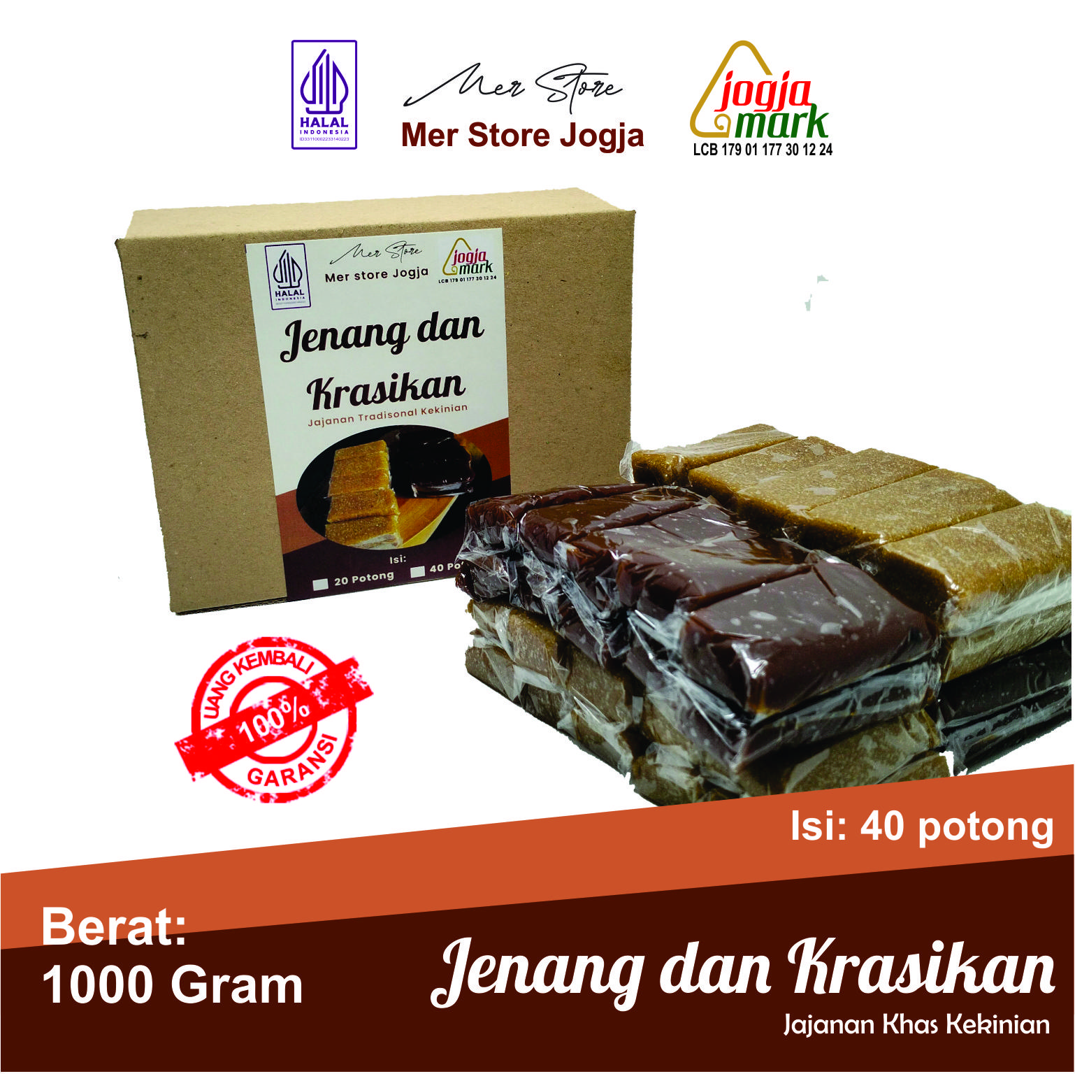 (MER STORE) Jenang dan Krasikan 1kg asli jogja