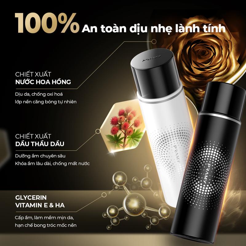Product Introduction of [SIZE NHỎ] PRAMY Xịt Khoá Nền Cố Định Lớp Trang Điểm Dịu Nhẹ Dưỡng Ẩm Không Bết Dính 30ml 6
