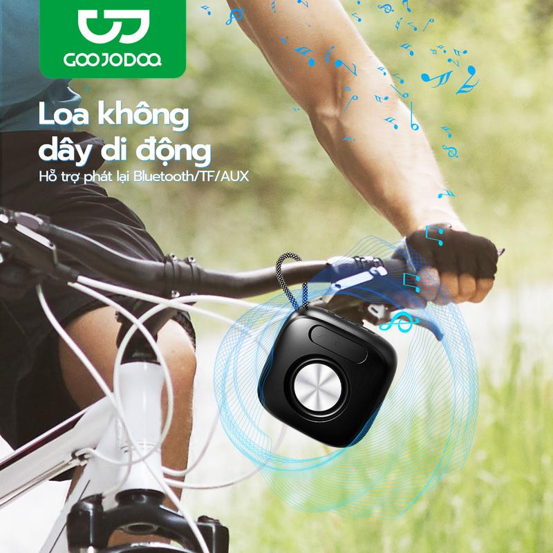 Loa Bluetooth Mini Nhỏ Gọn Tiện Lợi 5.0 Wook VS1 Chống Thấm Nước Âm Thanh Sống Động Hỗ Trợ Thẻ SD Và Máy Nghe Nhạc USB Pin 500mAh GOOJODOQ