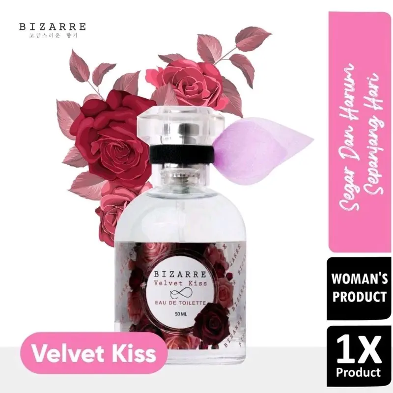 PARFUM EAU DE TOILETTE BIZARRE 50 ml/ MINYAK WANGI/ EDT SPRAY TAHAN LAMA/ Parfum/ Wangi/ Tahan Lama/ Wanita/ Pria/ Segar dan Harum/ Wanita/ Perfume 1