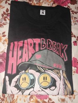 Product Review of Tshirt Kaos Heart Break Girl Atasan Baju Cewek Motif Wanita Katun from 🌺**𝓙 0