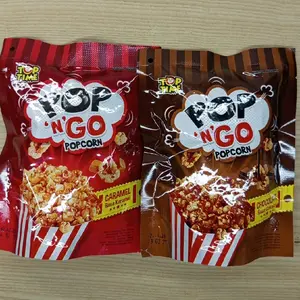 [Paket 10 pcs] Pop n Go pop corn jagung rasa Caramel & Chocolate pouch 20 gram