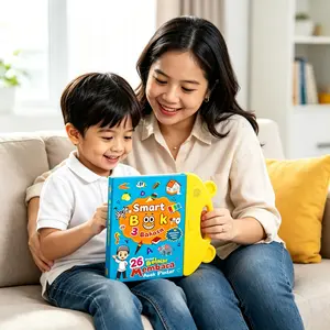 Buku Bersuara Mainan Edukasi Interaktif Multibahasa Indonesia Inggris Mandarin Alat Belajar Membaca Untuk Anak Balita TK PAUD Kegiatan Pembelajaran Harian Di Rumah (COD Tersedia)