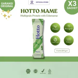 Hotto Mame 3 Sachet Multigrain Tinggi Protein dengan Edamame Superfood