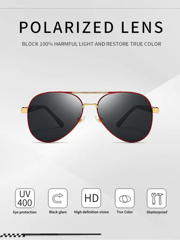 Sunglass Trends 2024 Casual Aviator Top Bar Design Teardrop Aviator Eyeglass, Simple Cool Sunglasses Trends for Women for Everyday Use, Summer Vacation Beach Sunglasses, Travel Styling Accessories 8