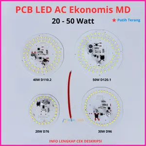 PCB Lampu LED 20 30 40 50 Watt Ekonomis MD Mesin Lampu LED 20W 30W 40W 50W DOB