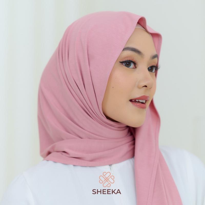 SHEEKA - PASHMINA ALIYA KAOS RAYON PREMIUM AIRFLOW Muslim Jilbab Panjang 4