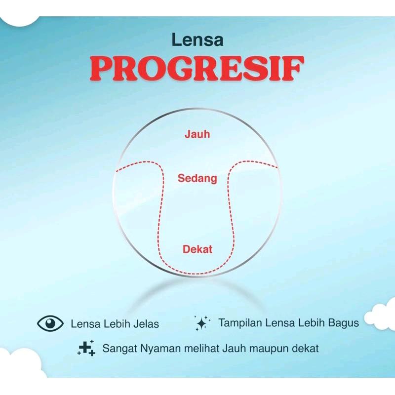 Paket lengkap frame kacamata baca dan jalan(lensa progresif) multifungsi antiradiasi bluray untuk laki-laki & perempuan usia 40 s/d 60 tahun(+1.00 s/d +3.00) 3