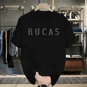 T-shirt RUCAS ldistro pria/wanitapremium blackOblong Baju Polos Kaos Cowok Keren SurfingAtasan