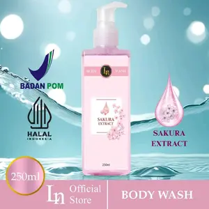 LN Sabun Cair badan aroma dengan extract Sakura 250 mil