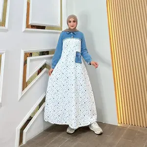 Arsila Gamis Jeans Fashion Muslim Wanita Kekinian
