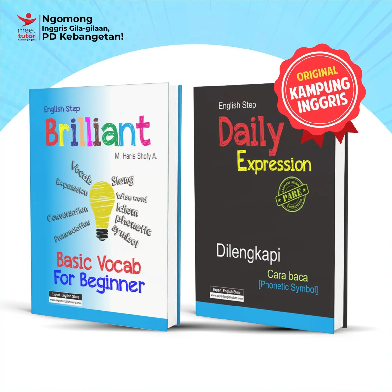 PROMO 2 BUKU BUNDLING-DAILY EXPRESSION DAN ENGLISH STEP BRILLIANT