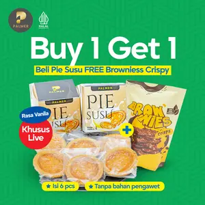 Pie Susu Rasa Vanila Palmer Bakery isi 6 pcs