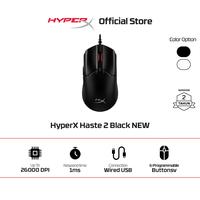 Gambar HyperX Mouse Wired Gaming Pulsefire Haste 2 - Black / White 26000 DPI 6 Buttons RGB LED Lightweight Ergonomic Original Non Silent Ringan - Black dari HyperX Indonesia Kota Administrasi Jakarta Utara 1 Tokopedia