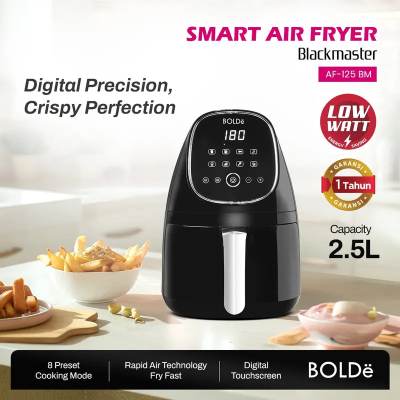 BOLDe Smart Air Fryer Blackmaster - Air fryer 2.5L 0