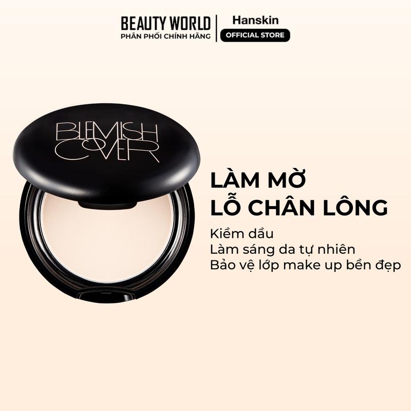 LIVESTREAM Phấn Phủ HANSKIN Che Phủ Kiềm Dầu Nâng Tone Tự Nhiên Căng Bóng Mỏng Mịn 9G