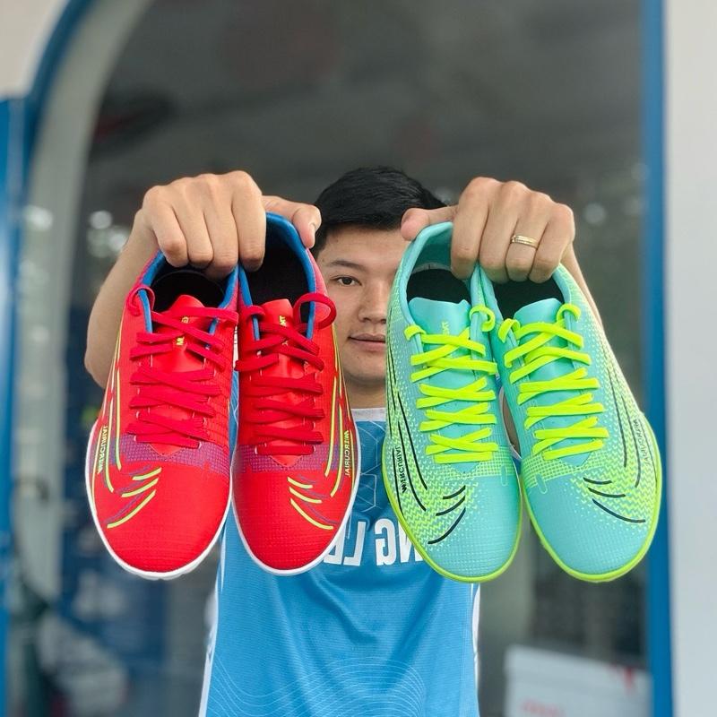 Giày Đá Bóng, Giày Đá Banh Vaporr 14 ACA VN Khâu Đế, Đế Đệm Tặng [ Tất, Túi Rút]