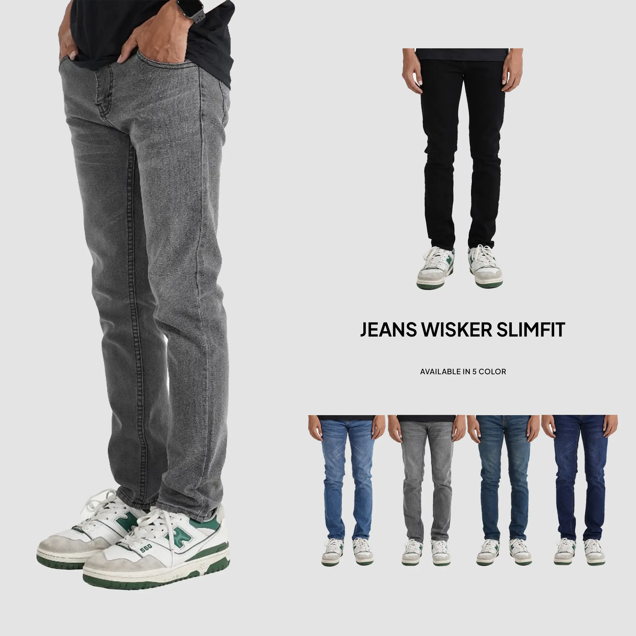 Fairgoods Celana Jeans Panjang Wisker Slimfit