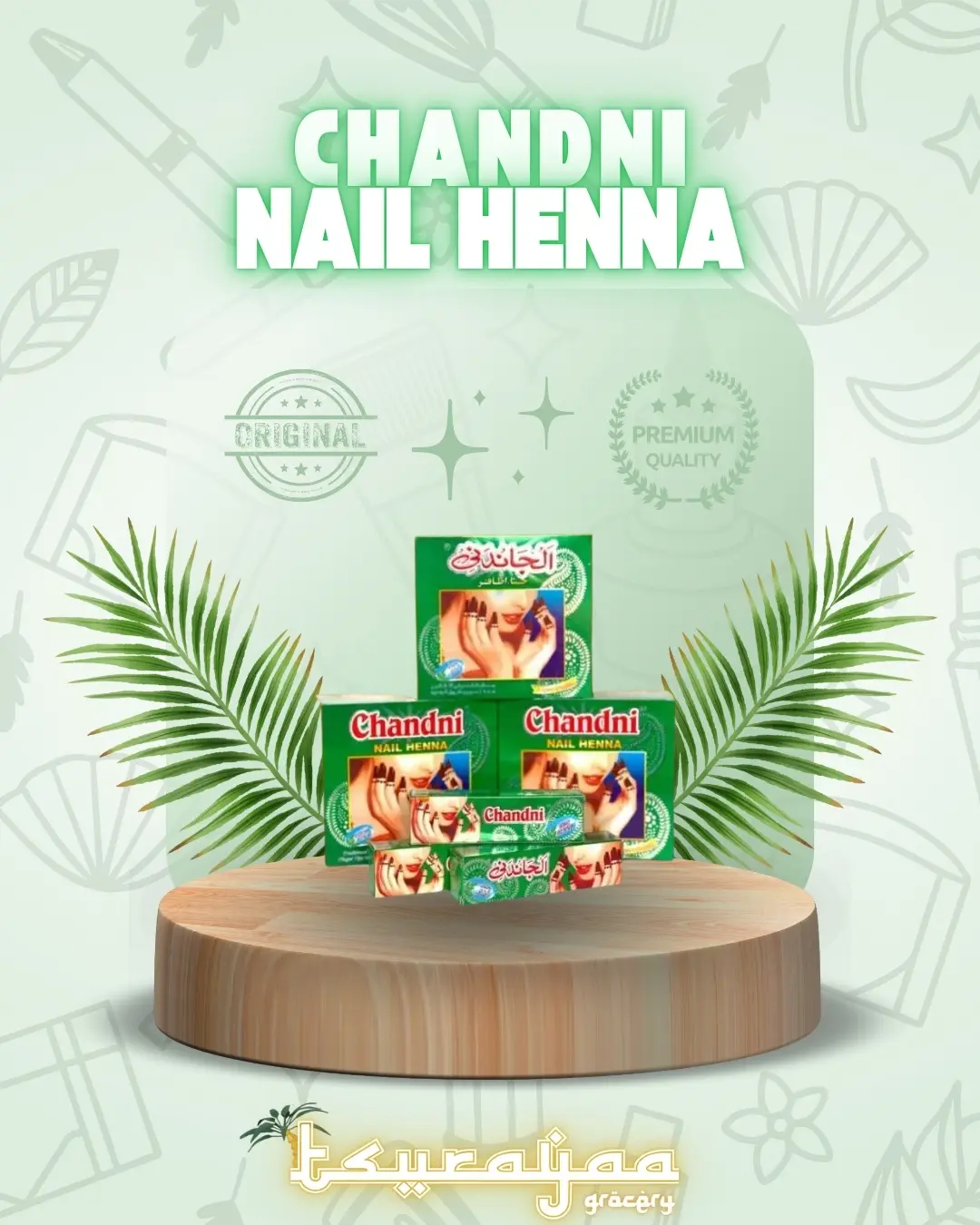 CHANDNI NAIL HENNA pacar kuku original satuan Art Cat Pewarna Polish Kutek