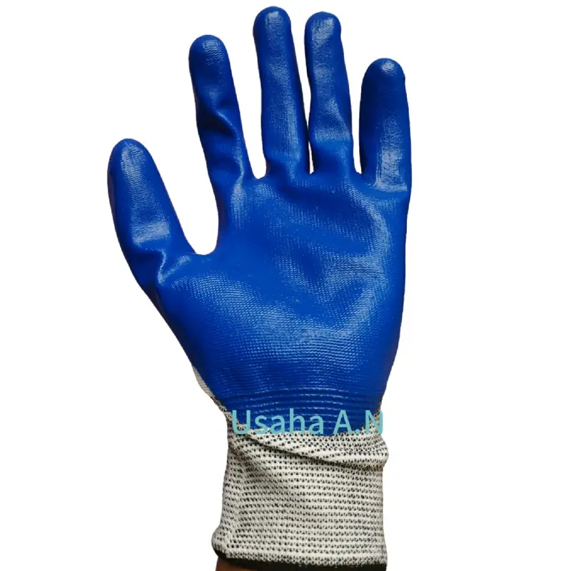 Sarung tangan 12 pasang GEKKO GRIP warna putih lapis karet melindungi tangan saat bekerja berat/dan berkebun 4